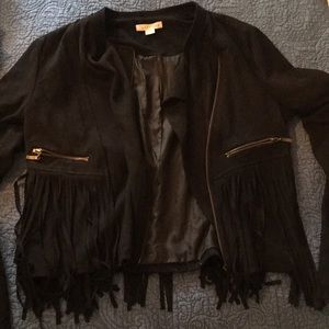 Fringe jacket! Super cute